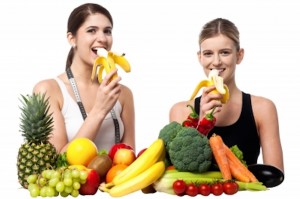 Frutas y comidas saludables