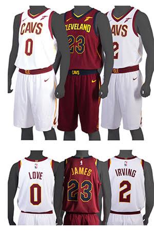 Cavaliers presentan sus nuevos uniformes de Nike para la temporada 2017-18